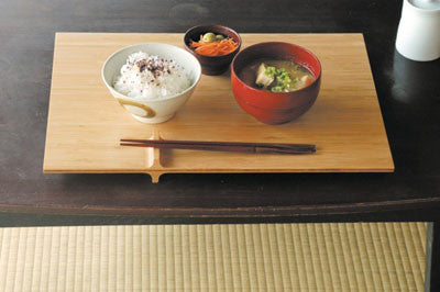 TEORI Brand Bamboo Tray with Chopstick Rest "+(PLUS)"